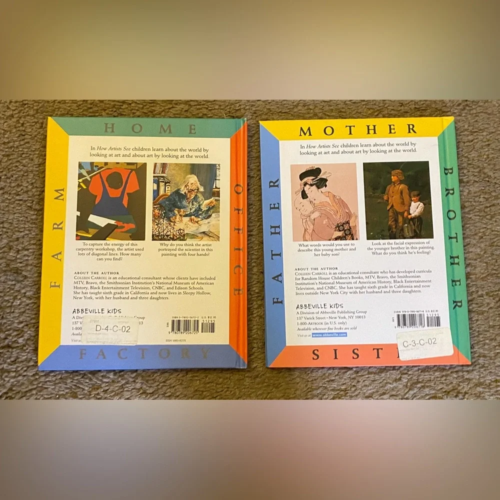 Bundle of 2 hardcover Art history/appreciation books for kids! Homeschool kids!